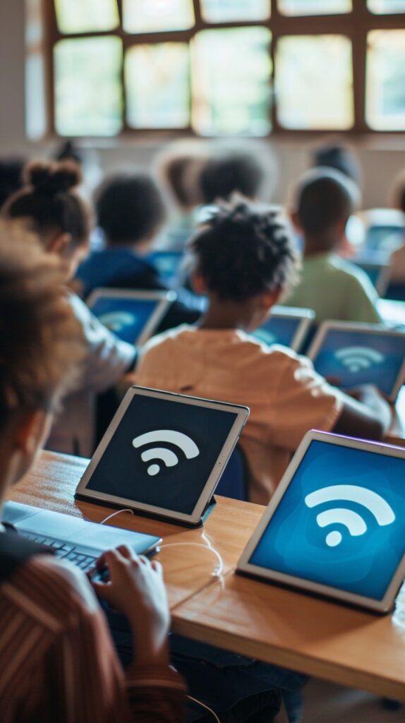 kids using network wifi